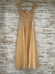 GOLD A LINE GOWN