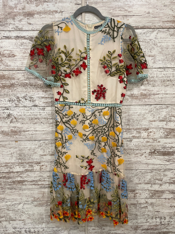 IVORY/COLORFUL DRESS $498