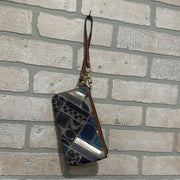 DENIM PATCHWORK WRISTLET