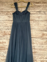BLUE A LINE GOWN