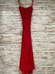 RED SPARKLY LONG DRESS