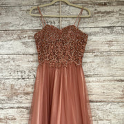 ROSE GOLD A LINE GOWN