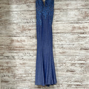 BLUE SPARKLY LONG DRESS
