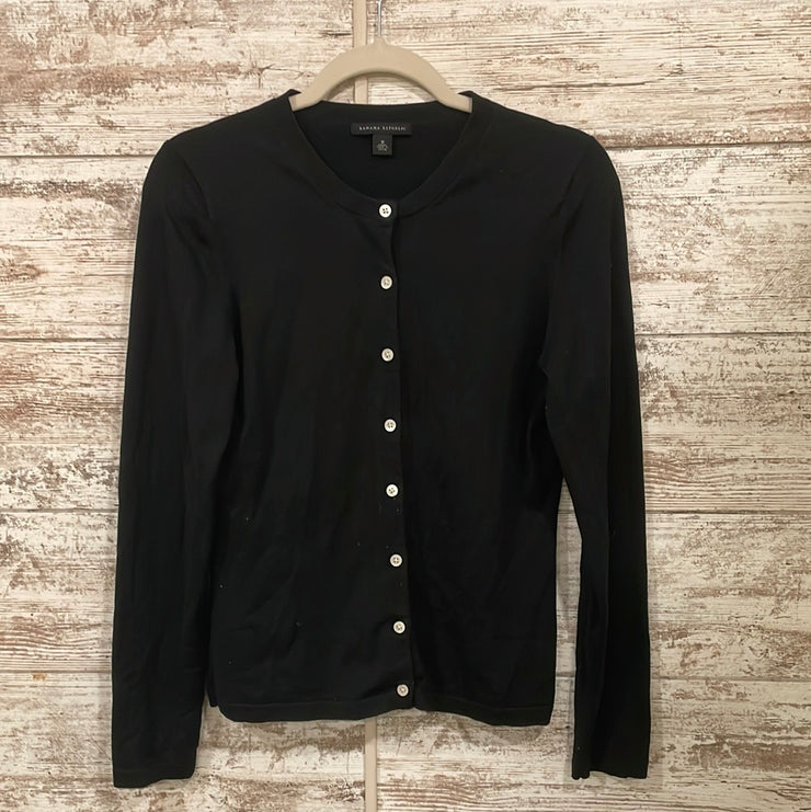 BLACK BUTTON UP CARDIGAN