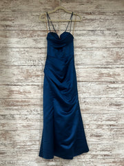 TEAL FITTED MERMAID GOWN