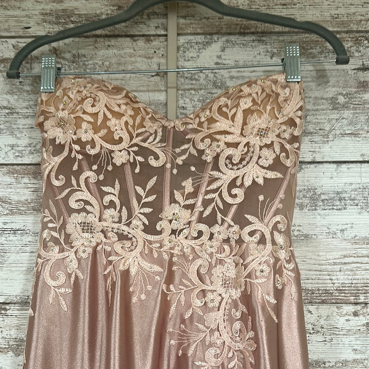 PINK LONG EVENING GOWN