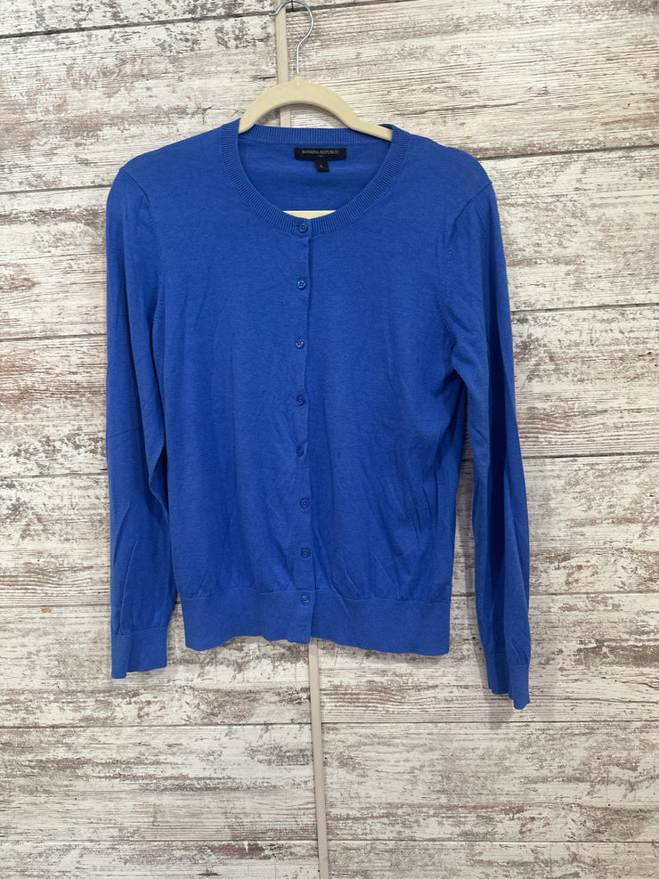 ROYAL BLUE BUTTON UP CARDIGAN