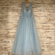 BLUE A LINE GOWN