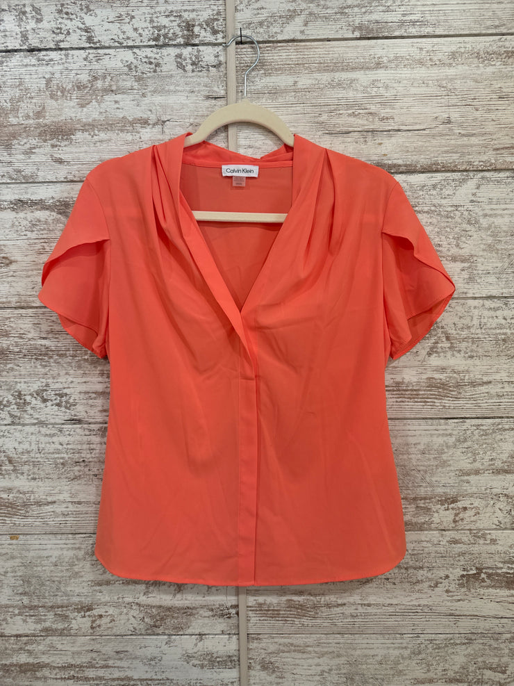 PEACH SHORT SLEEVE TOP