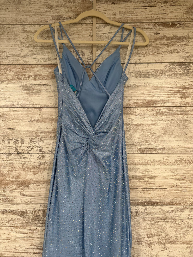 BLUE SPARKLY LONG DRESS (NEW)