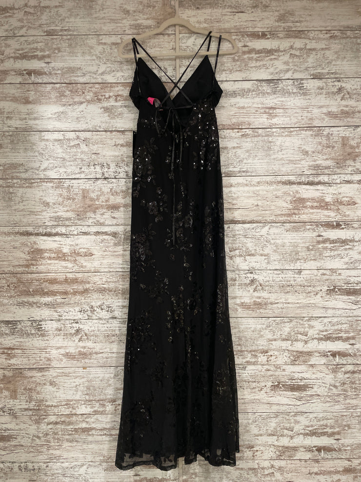 BLACK SPARKLY LONG DRESS (NEW)