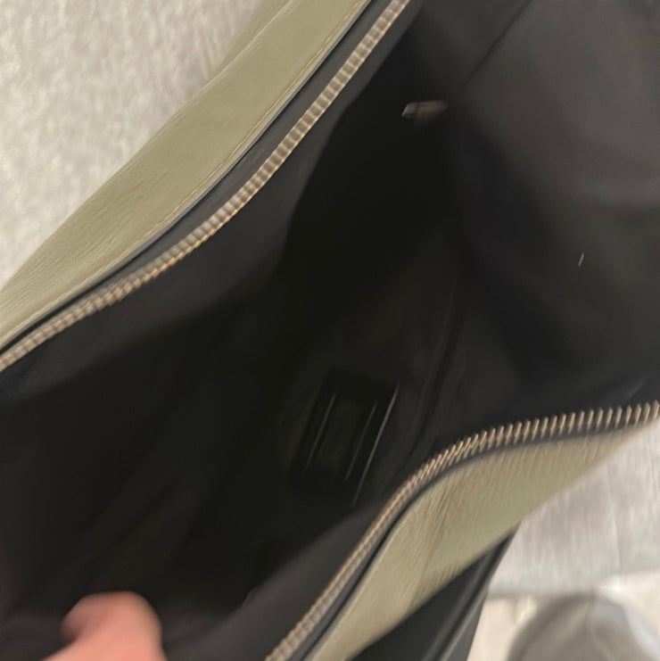 GREEN/IVORY PURSE - RET. $498