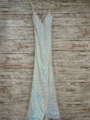 WHITE/COLORFUL LONG DRESS -NEW