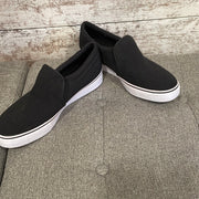 BLACK SLIP ON SHOES $55