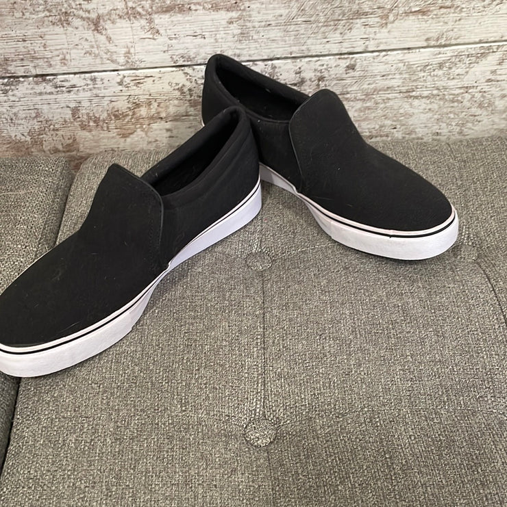 BLACK SLIP ON SHOES $55