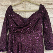PURPLE SEQUIN LONG DRESS (NEW)