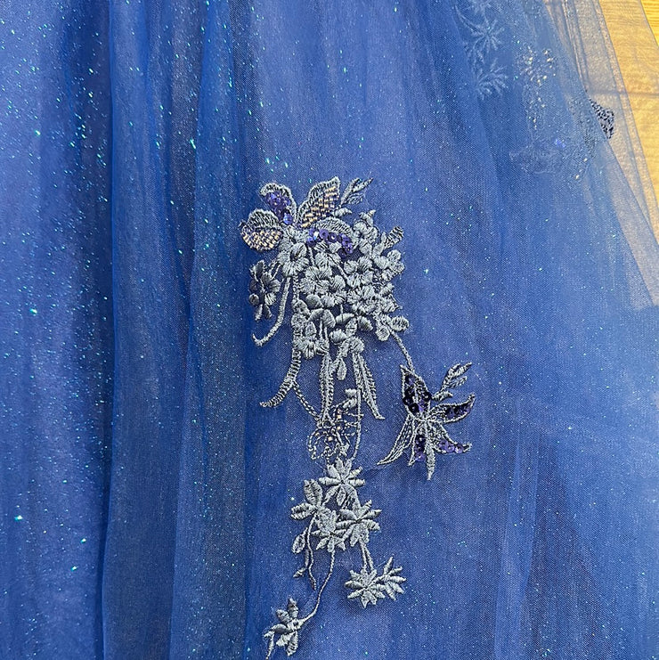 ROYAL BLUE/FLORAL A LINE (NEW)