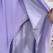 LAVENDER LONG DRESS W/ BELT