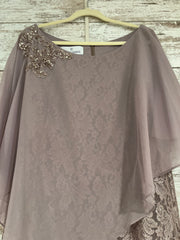 BLUSH SPARKLY LONG EVENING GOW