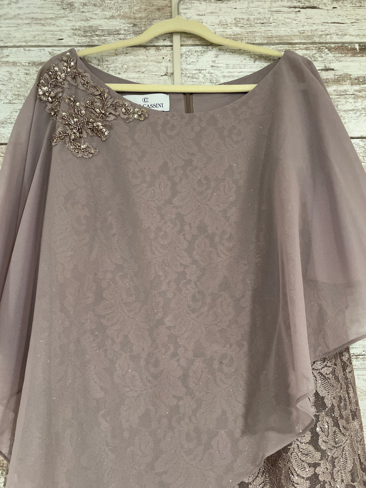 BLUSH SPARKLY LONG EVENING GOW