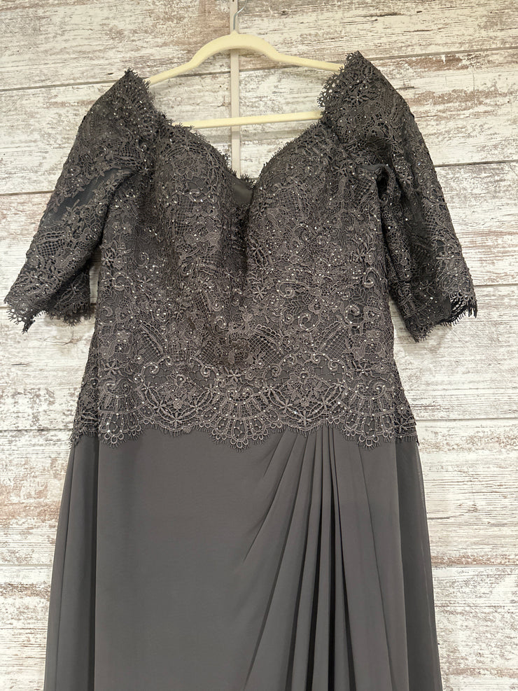 TAUPE SPARKLY TOP LONG DRESS
