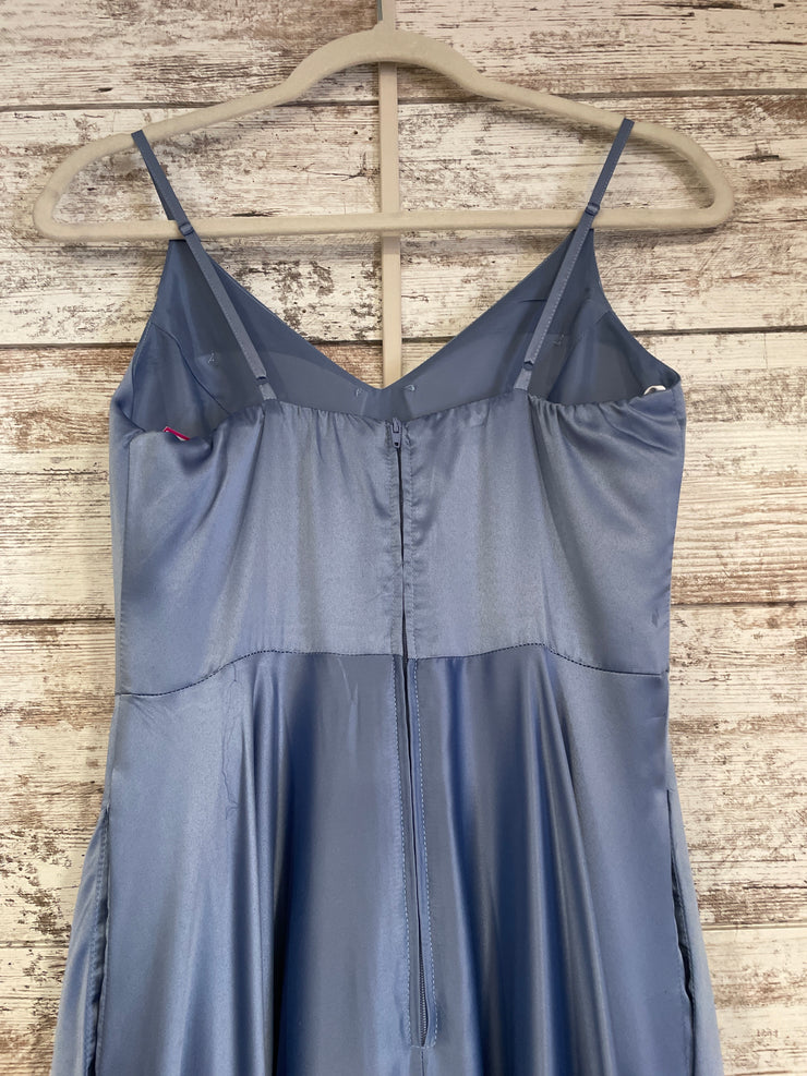 BLUE A LINE GOWN