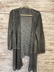 GRAY OPEN CARDIGAN $124