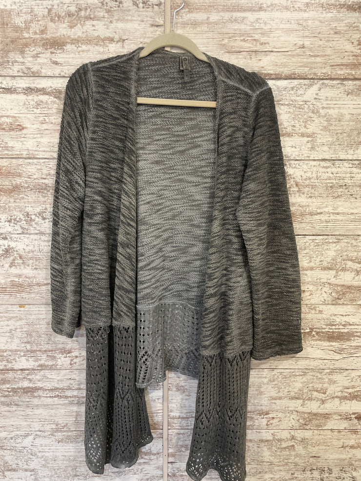 GRAY OPEN CARDIGAN $124