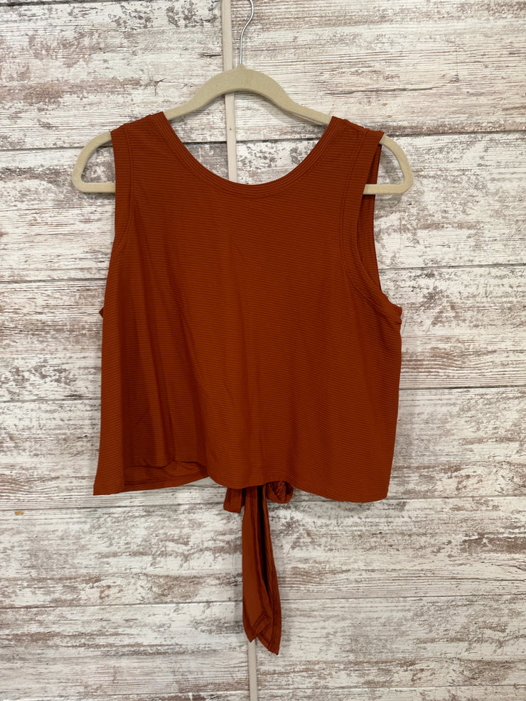 ORANGE SLEEVELESS TOP (NEW)$40