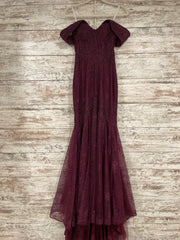 BURGUNDY MERMAID GOWN