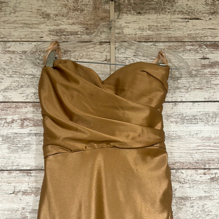 GOLD LONG EVENING GOWN