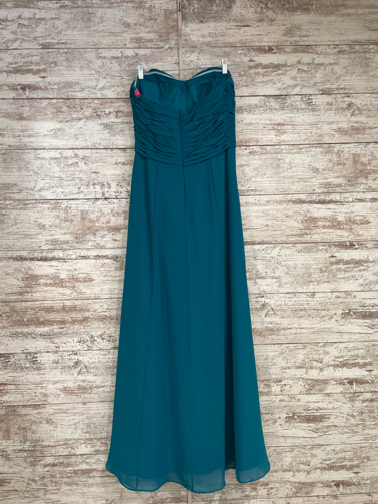 TEAL LONG EVENING GOWN