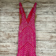 PINK SPARKLY LONG EVENING GOWN