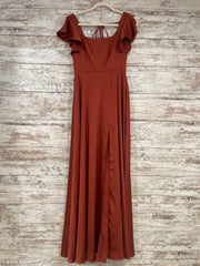 RUST COLORED A LINE GOWN (NEW)