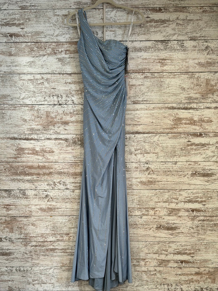 BLUE/SILVER SPARKLY LONG DRESS