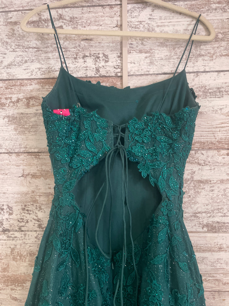 GREEN/FLORAL MERMAID GOWN