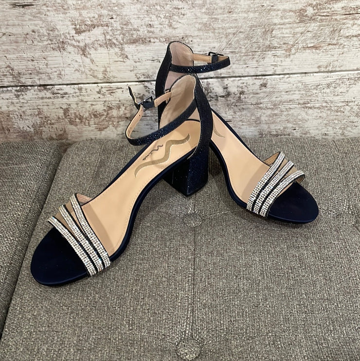 NAVY SPARKLY HEELS