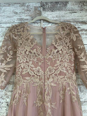 PINK/FLORAL LONG DRESS (NEW)