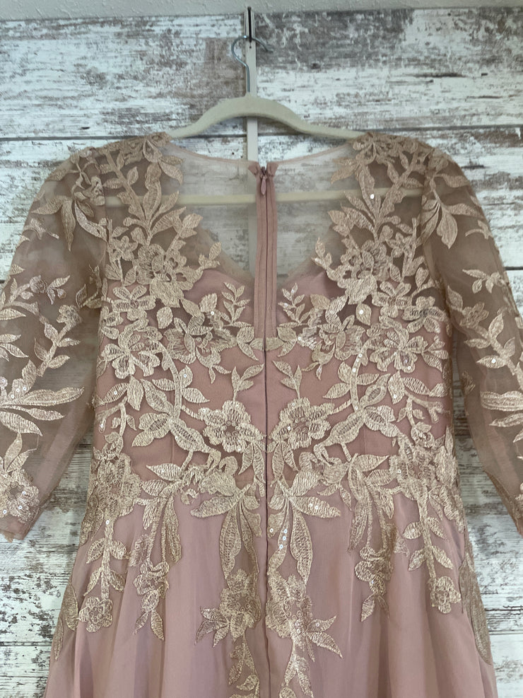 PINK/FLORAL LONG DRESS (NEW)