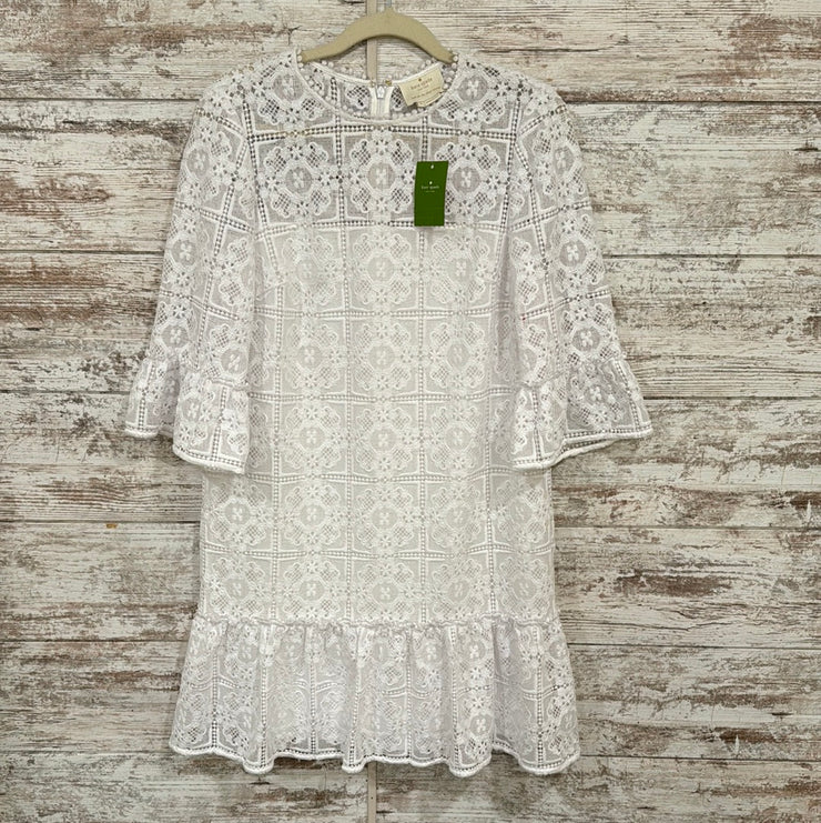 WHITE LACE SHORT DRESS-NEW$428