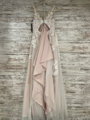 WHITE/NUDE WEDDING GOWN (NEW)
