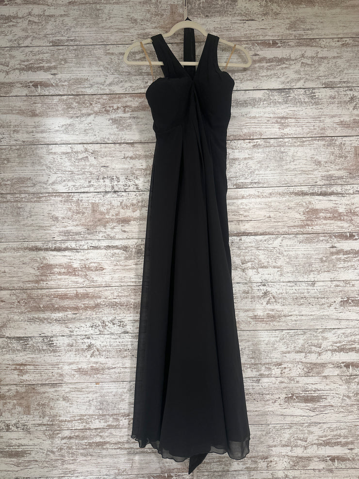 BLACK LONG EVENING GOWN