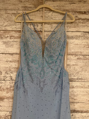 BLUE SPARKLY LONG DRESS (NEW)