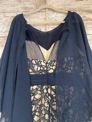 NAVY/NUDE LONG DRESS (NEW)