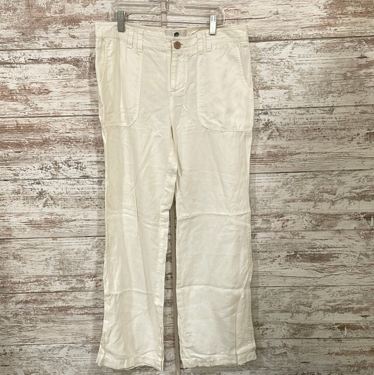 WHITE 100% ORGANIC LINEN PANTS