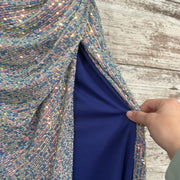 BLUE SPARKLY LONG DRESS