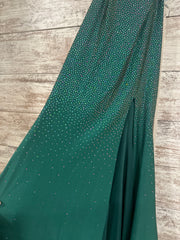 GREEN SPARKLY LONG DRESS (NEW)