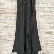 BLACK/GOLD LONG DRESS
