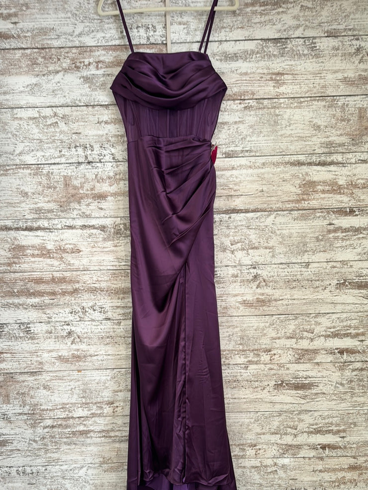 PURPLE LONG EVENING GOWN (NEW)