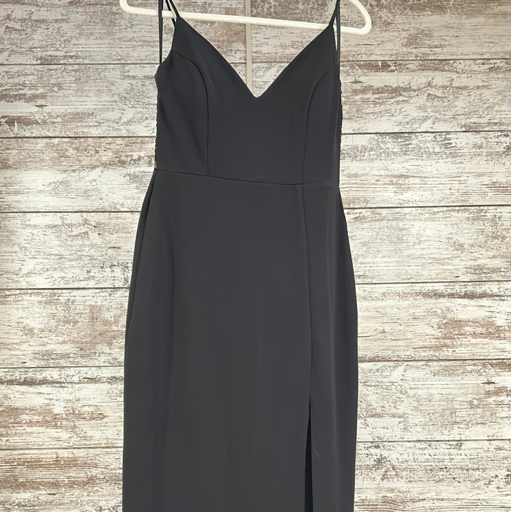 BLACK LONG EVENING GOWN